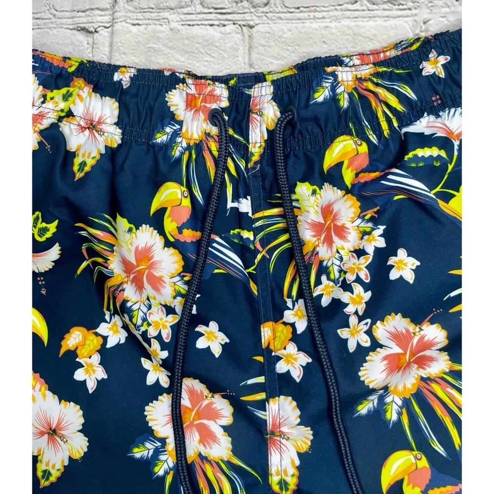 Men’s George Hawaiian Hibiscus Floral Swim Shorts
